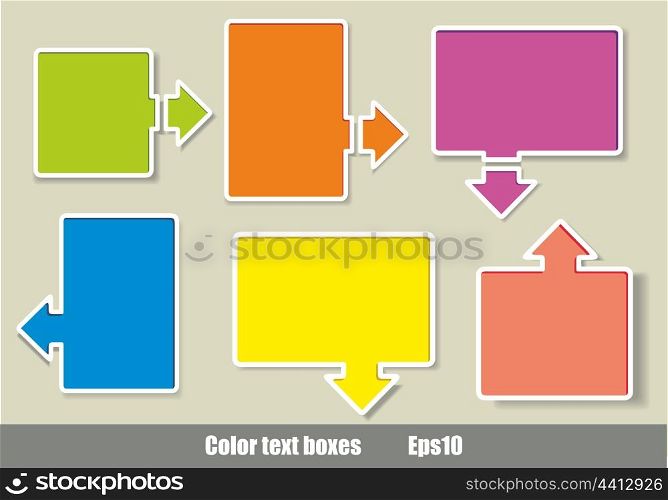 Multi-colored realistic stickers with a place for the text&#xA;