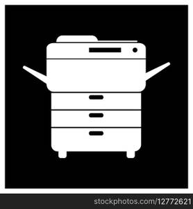 Multi-function printer or auto copier icon vector design