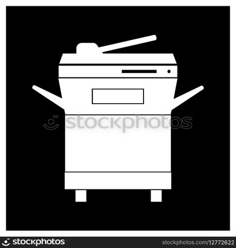 Multi-function printer or auto copier icon vector design