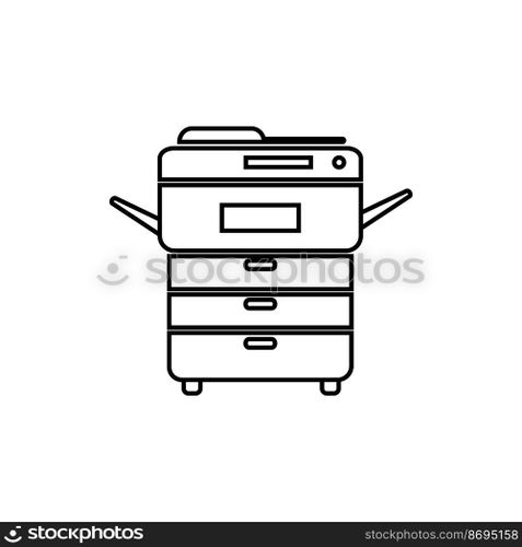 Multi-function printer or auto copier icon vector design