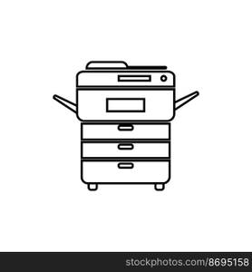 Multi-function printer or auto copier icon vector design