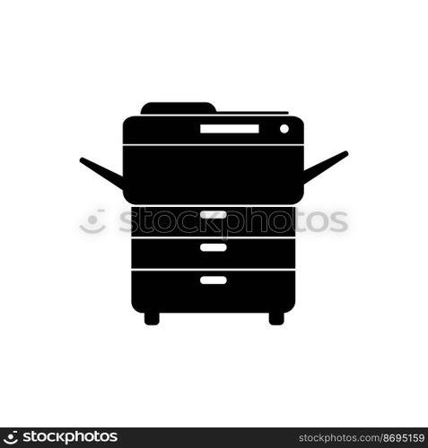 Multi-function printer or auto copier icon vector design