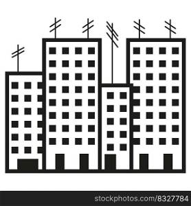 multi storey building icon. Condominium buildings. Vector illustration. Stock image. EPS 10.. multi storey building icon. Condominium buildings. Vector illustration. Stock image. 
