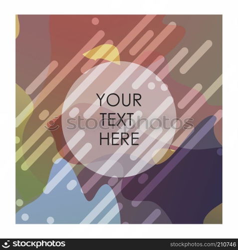 Multicolor background with typography vector