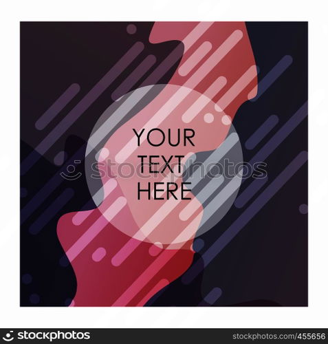Multicolor background with typography vector