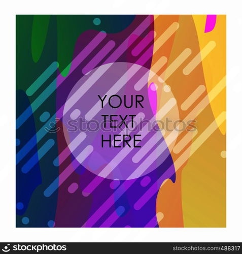 Multicolor background with typography vector