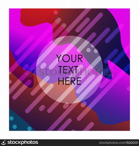Multicolor background with typography vector