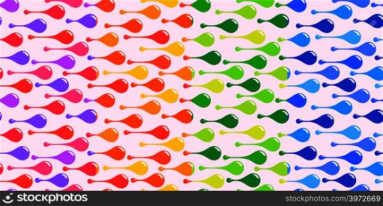 Multicolor drops on light background, abstract vector seamless pattern for textile, prints, wallpaper, wrapping paper, web etc.