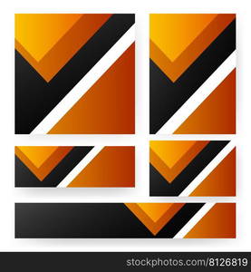 multicolor orange basic color set templates