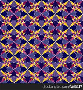 Multicolor ornate seamless patchwork vector pattern as a fabric texture