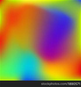 Multicolor rainbow vector abstract blurred background. Vectpr illustration with gradient. Applicable for web design, mobile app, banners, posters and other.