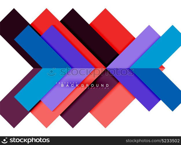 Multicolored abstract geometric shapes, geometry background for web banner. Multicolored abstract geometric shapes, geometry background for web banner, business presentation, ads package, print template, wallpaper