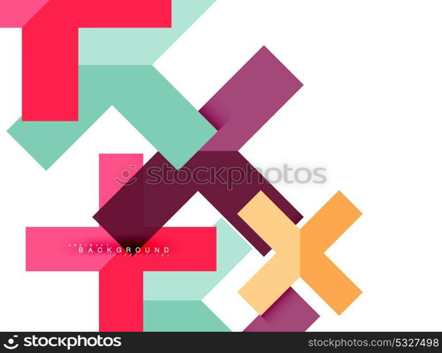 Multicolored abstract geometric shapes, geometry background for web banner. Multicolored abstract geometric shapes, geometry background for web banner, business presentation, ads package, print template, wallpaper