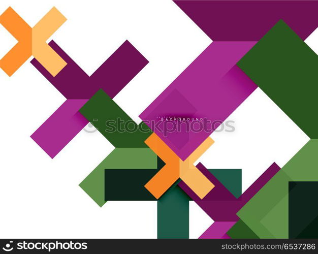 Multicolored abstract geometric shapes, geometry background for web banner. Multicolored abstract geometric shapes, geometry background for web banner, business presentation, ads package, print template, wallpaper