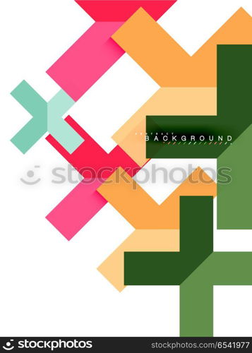 Multicolored abstract geometric shapes, geometry background for web banner. Multicolored abstract geometric shapes, geometry background for web banner, business presentation, ads package, print template, wallpaper