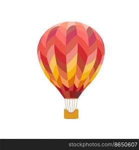 Multicolored balloon. Bright color illustration on a white background. Vector illustration. Multicolored balloon. Bright color illustration on a white background. Vector