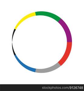 multicolored circle. Rainbow gradient. Vector illustration. EPS 10.. multicolored circle. Rainbow gradient. Vector illustration.