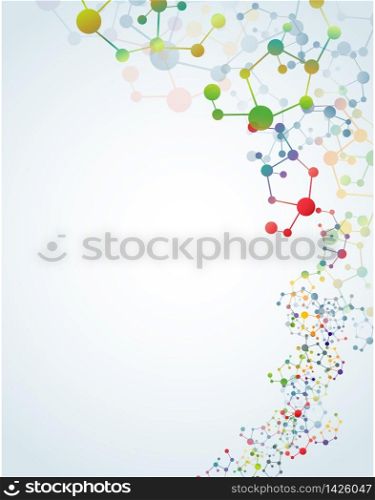 Multicolored molecular background