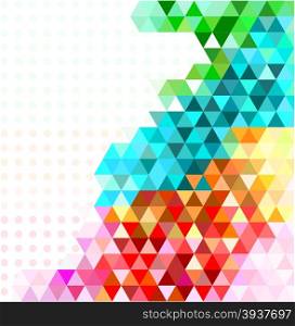 Multicolored mosaic background. Vector illustration