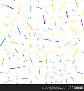 multicolored stripes on a white background.For fabric, baby clothes, background, textile, wrapping paper and other decoration. Vector seamless pattern EPS 10