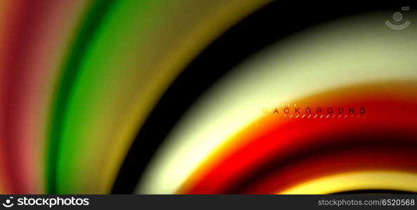 Multicolored wave lines on black background design. Multicolored wave lines on black background vector design