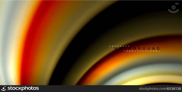 Multicolored wave lines on black background design. Multicolored wave lines on black background vector design