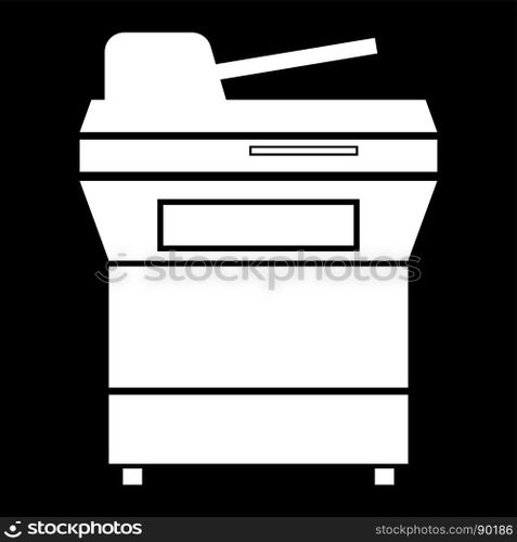 Multifunction printer or automatic copier icon .