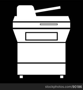 Multifunction printer or automatic copier icon .