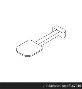 Multifunction spade icon in isometric 3d style on a white background. Multifunction spade icon, isometric 3d style