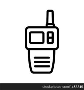 multifunctional walkie talkie icon vector. multifunctional walkie talkie sign. isolated contour symbol illustration. multifunctional walkie talkie icon vector outline illustration