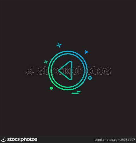 Multimedia buttons icon design vector 