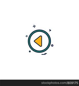 Multimedia buttons icon design vector