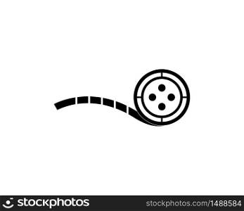 Multimedia line movie logo vector