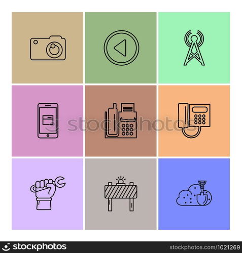multimedia , user interface , camera , technology , play , pause , camcoder , video , click , capture , image , photography , photograph , icon, vector, design,  flat,  collection, style, creative,  icons