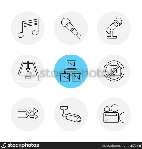 multimedia , user interface , camera , technology , play , pause , camcoder , video , click , capture , image , photography , photograph , icon, vector, design,  flat,  collection, style, creative,  icons