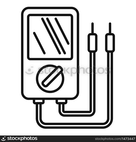 Multimeter icon. Outline multimeter vector icon for web design isolated on white background. Multimeter icon, outline style