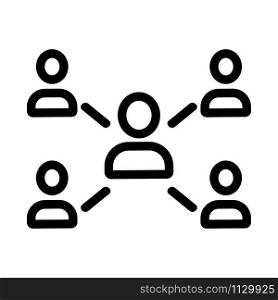 multiplayer vector icon mode. A thin line sign. Isolated contour symbol illustration. multiplayer vector icon mode. Isolated contour symbol illustration