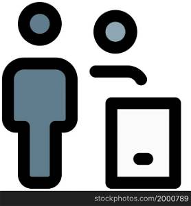 multiple family member using web messenger on a smartphone