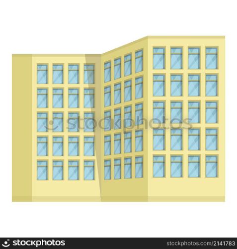 Multistory icon cartoon vector. Residential building. City block. Multistory icon cartoon vector. Residential building