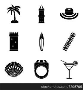 Multitude icons set. Simple set of 9 multitude vector icons for web isolated on white background. Multitude icons set, simple style