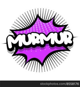 murmur Comic book Speech explosion bubble vector art illustration for comic lovers