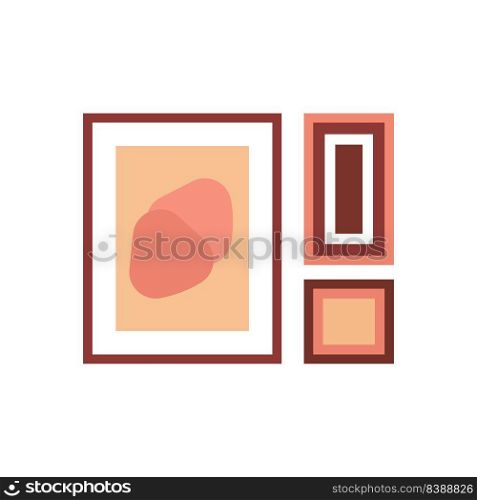 Museum exhibit art vector illustration and gallery history culture flat icon. Abstract antique cartoon symbol and isolated excursion classic element. Exposition education and antiquity pictogram