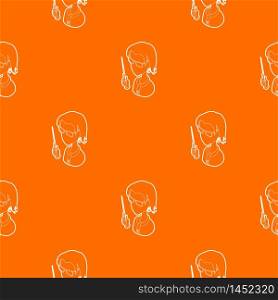Museum guide pattern vector orange for any web design best. Museum guide pattern vector orange