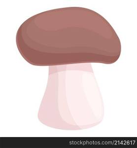 Mushroom icon cartoon vector. Forest food. Autumn champignon. Mushroom icon cartoon vector. Forest food