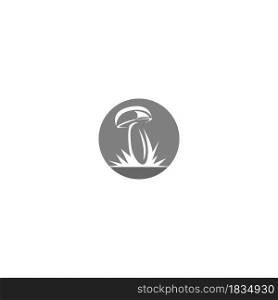 Mushroom icon logo design vector template