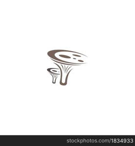 Mushroom icon logo design vector template