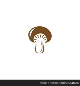 Mushroom icon logo design vector template