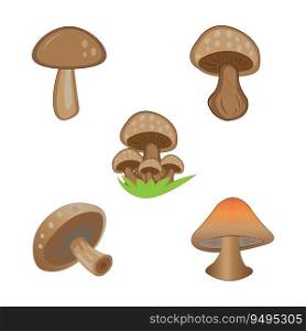mushroom icon logo vector design template