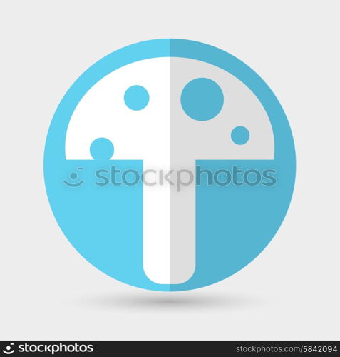 mushroom icon on a white background