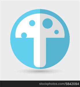mushroom icon on a white background